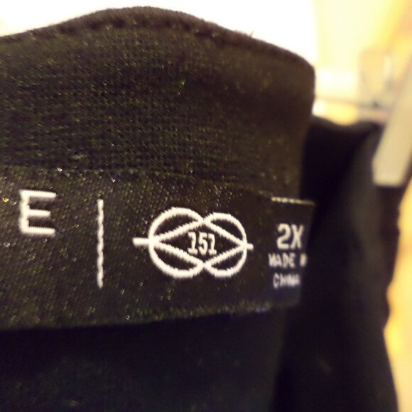 DRESSBARN BLACK PANTS LEGGINGS - Picture 6 of 16